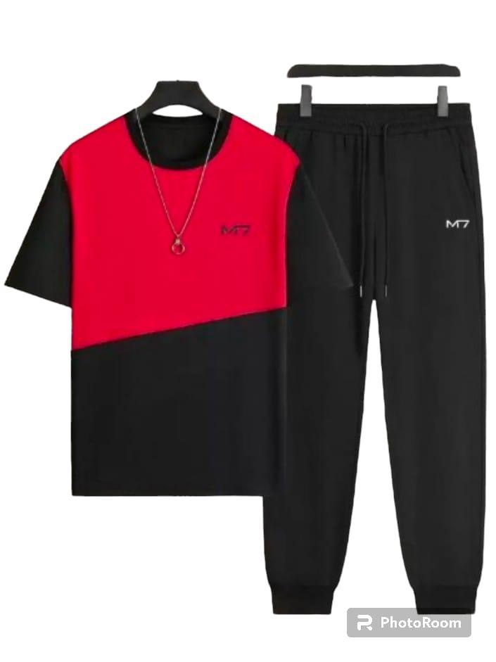 2PCS UNISEX POLYESTER PRINTED TRACK SUIT