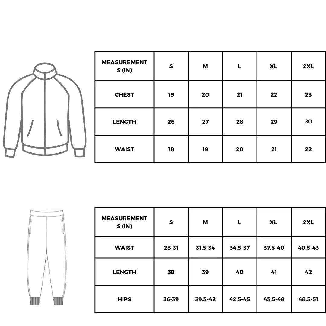 MEN'S RINTED FLEECE ZIPPER TRACK SUIT -2PCS IN GREY