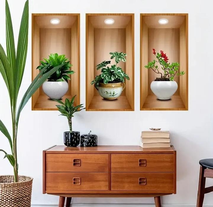 DECROATIVE 3D WALL PLANTER STRICK