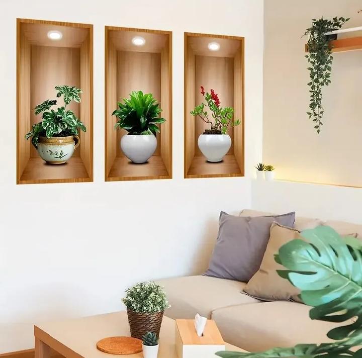 DECROATIVE 3D WALL PLANTER STRICK