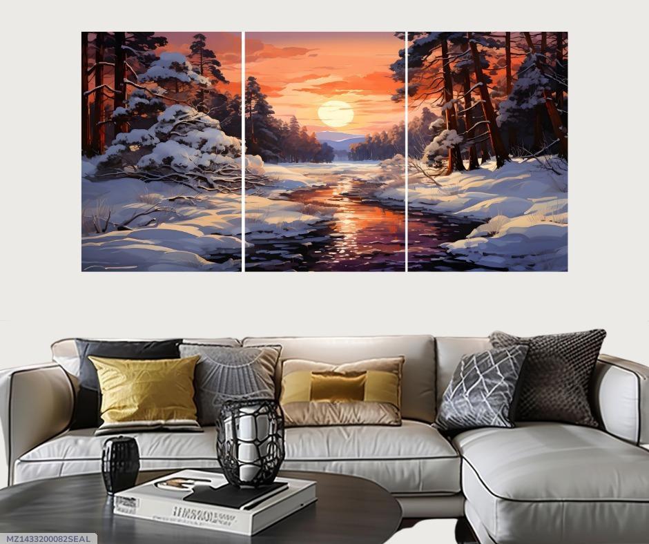 WOODEN WALL HANGING SET DECORATIVE HOME WALL ART(SETOF 3)