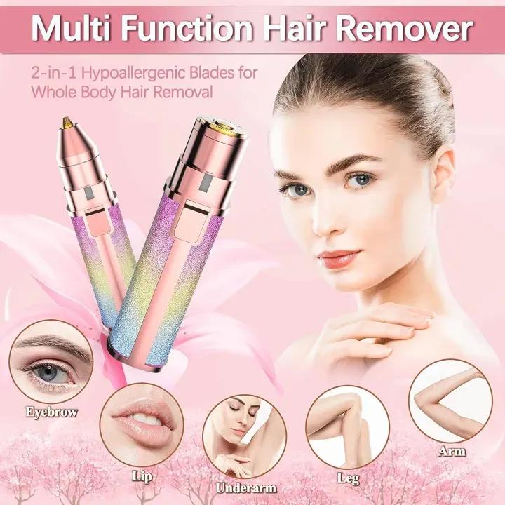 2 IN 1 EYEBROW AND FACIAL HAIR TRIMMER