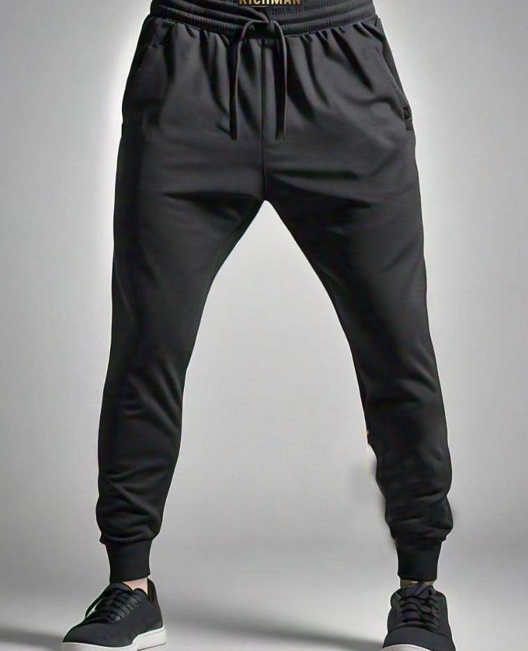 MEN'S POLYESTER TRACK SUIT -2PCS RED PLAIN SET