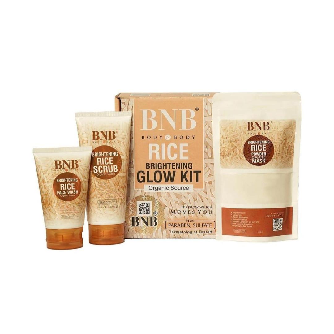 SKIN BRIGHTENING RICE FACIL KIT-WHITENING AND EXFOLIATING