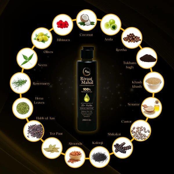 HAIR OIL FOR ALL HAIR TYPES- 200ML ANTI-HAIR FALL AND  PROMOTES HAIR GROWTH